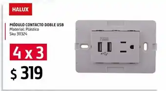 Módulo contacto doble usb
