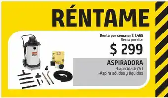 Sodimac Homecenter Réntame aspiradora oferta