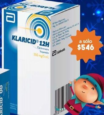 Farmacia San Pablo Klaricid 12h 60 ml suspensión frasco ámpula oferta