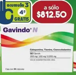 Farmacia San Pablo Gavindo n 30 cápsulas caja oferta