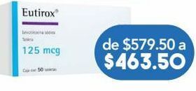 Farmacia San Pablo Eutirox 50 tableta caja oferta