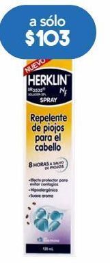 Farmacia San Pablo Herklin nf repelente de piojos para el cabello 120 ml oferta