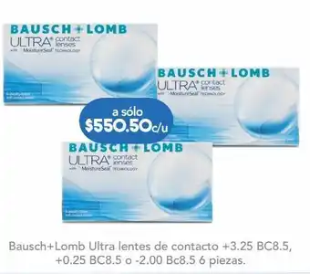 Ultra lentes de contacto graduados +1.50 bc 8.5 6 piezas