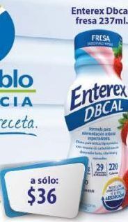 Farmacia San Pablo Enterex dbcal suplemento alimenticio sabor fresa 237 ml oferta