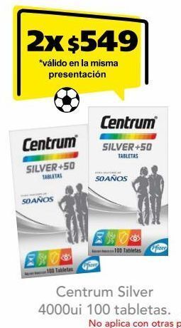 Farmacia San Pablo Centrum silver vitaminas y minerales 100 tableta oferta