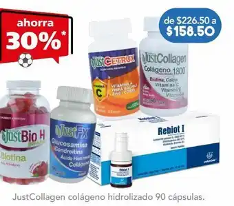 Farmacia San Pablo Just collagen colágeno hidrolizado en polvo sabor fresa 210 g oferta