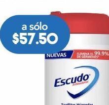 Farmacia San Pablo Escudo toallitas desinfectantes para superficies 60 piezas oferta