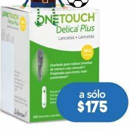 Farmacia San Pablo One touch delica plus lancetas estériles 100 pieza oferta