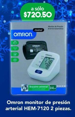 Farmacia San Pablo Omron monitor de presión arterial automático hem-7120+brazalete universal 2 piezas oferta