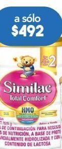 Farmacia San Pablo Similac total comfort etapa 2 fórmula infantil para niños de 1 a 3 años con hmo 820 g oferta
