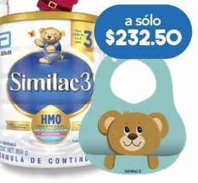 Farmacia San Pablo Similac etapa 3 fórmula de continuación para niños de 1 a 3 años + babero 850 g oferta