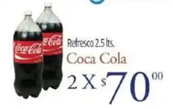 Del Rio Refresco 2.5lts. Coca Cola 2 x oferta