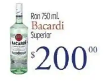 Ron 750ml Bacardi Superior