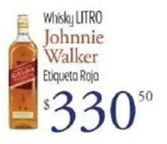 Whisky Litro Johnnie Walker Etiqueta Roja