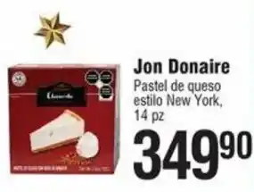 Jon Donaire Pastel de queso estilo New York 14pz