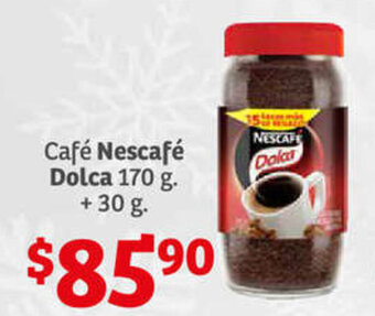 Soriana Híper Café Nescafé Dolca 170g + 30g oferta