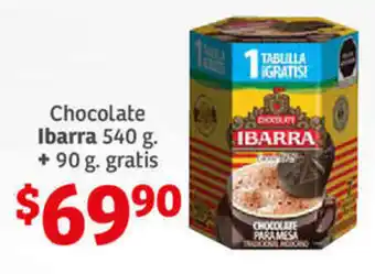 Soriana Híper Chocolate Ibarra 540g + 90g gratis oferta