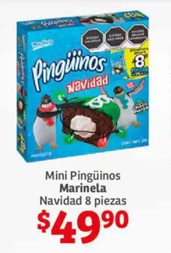 Soriana Híper Mini Pingüinos Marinela Navidad 8 piezas oferta
