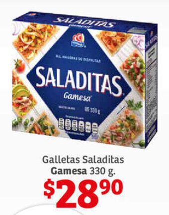 Soriana Híper Galletas Saladitas Gamesa 330g oferta