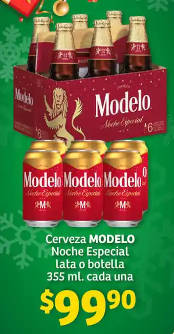 Soriana Híper Cerveza Modelo Noche Especial lata o botella 355ml cada una oferta