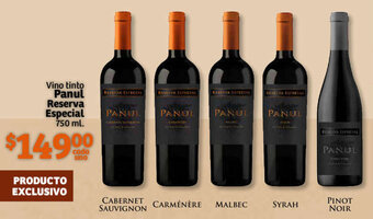 Soriana Híper Vino Tinto Panul Reserva Especial 750ml oferta