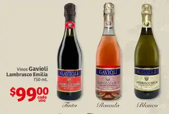 Vinos Gavioli Lambrusco Emilia 750ml cada uno