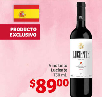 Soriana Híper Vino Tinto Luciente 750ml oferta