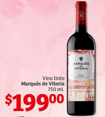 Soriana Híper Vino Tinto Marqués de Vitoria 750ml oferta