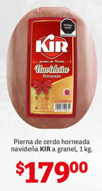 Soriana Híper Pierna de Cerdo Horneada Navideña KIR a granel 1kg oferta