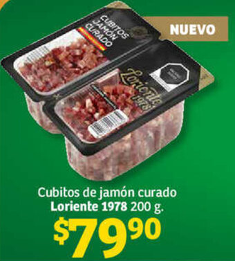 Soriana Híper Cubitos de Jamón Curado Loriente 1978 200g oferta