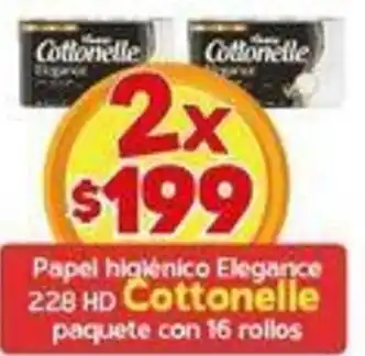 Arteli Cottonelle Papel Higienico Elegance 228 HD Paquete con 16 Rollos oferta