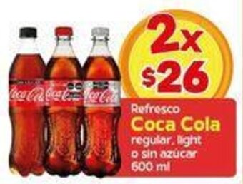 Arteli Refresco Coca Cola Regular, Light o Sin Azúcar 2 x 600ml oferta