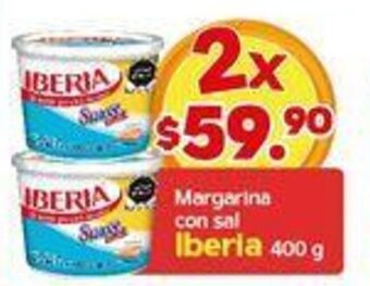 Margarina con Sal Iberia 2 x 400g