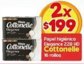 Papel Higiénico Elegance 228HD Cottonelle 2 x 16 rollos