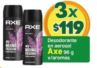 Desodorante en Aerosol Axe 3 x 96g v/aromas