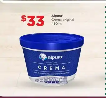 Bodega Aurrerá Alpura crema original 450 ml oferta