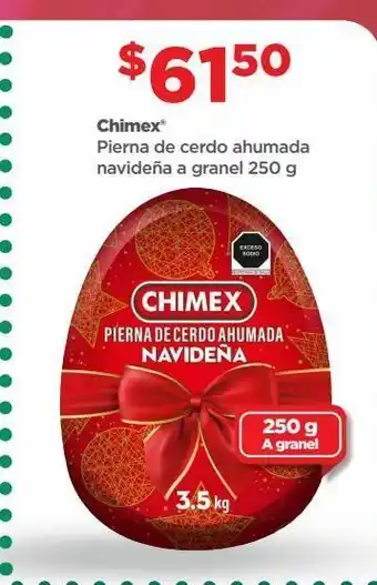 Bodega Aurrerá Chimex pierna de cerdo ahumada navideña a granel 250 g oferta