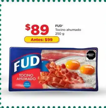 Bodega Aurrerá Fud tocino ahumado 250 g oferta