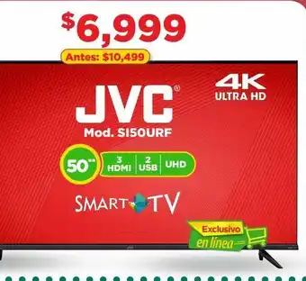 Pantalla jvc 50" smart tv s150urf