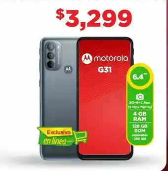 Bodega Aurrerá Motorola moto g31 4gb ram/ 128gb rom oferta