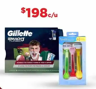 Pack afeitadoras gillette mach3 o venus
