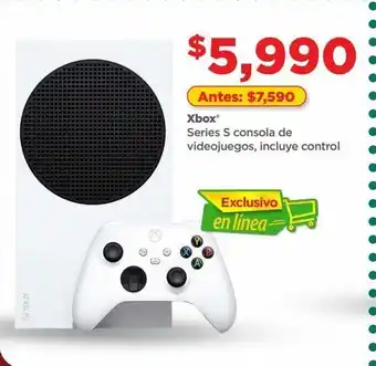 Bodega Aurrerá Xbox series s consola de videojuegos, incluye control oferta