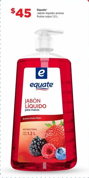 Bodega Aurrerá Jabón líquido equate 1,2l oferta