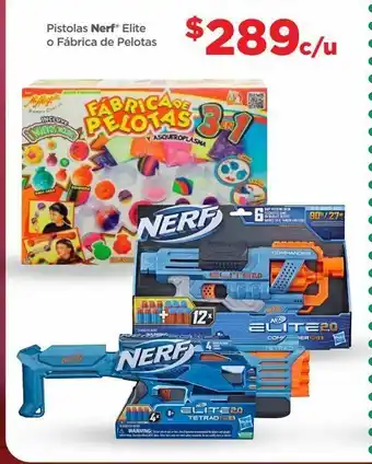 Bodega Aurrerá Pistolas nerf elite o fábrica de pelotas oferta
