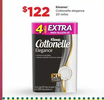 Bodega Aurrerá Kleenex cottonelle elegance 20 rollos oferta