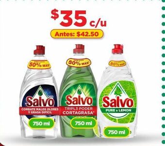 Bodega Aurrerá Lavatrastes salvo 750ml oferta