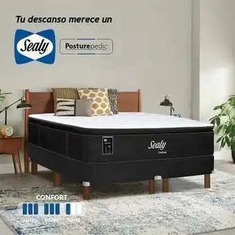 Sealy, Colchón y Box King Size, Limited