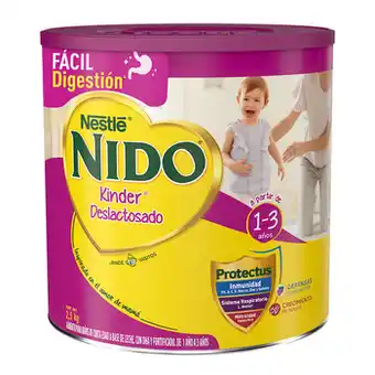 Leche en Polvo, Nido Kinder Deslactosada, 2.5 kg