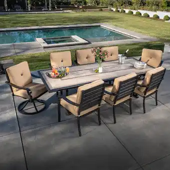 Sunvilla comedor para exterior de 9 piezas