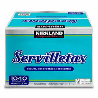 Costco Servilletas Kirkland Signature 4 paquetes de 260 servilletas oferta